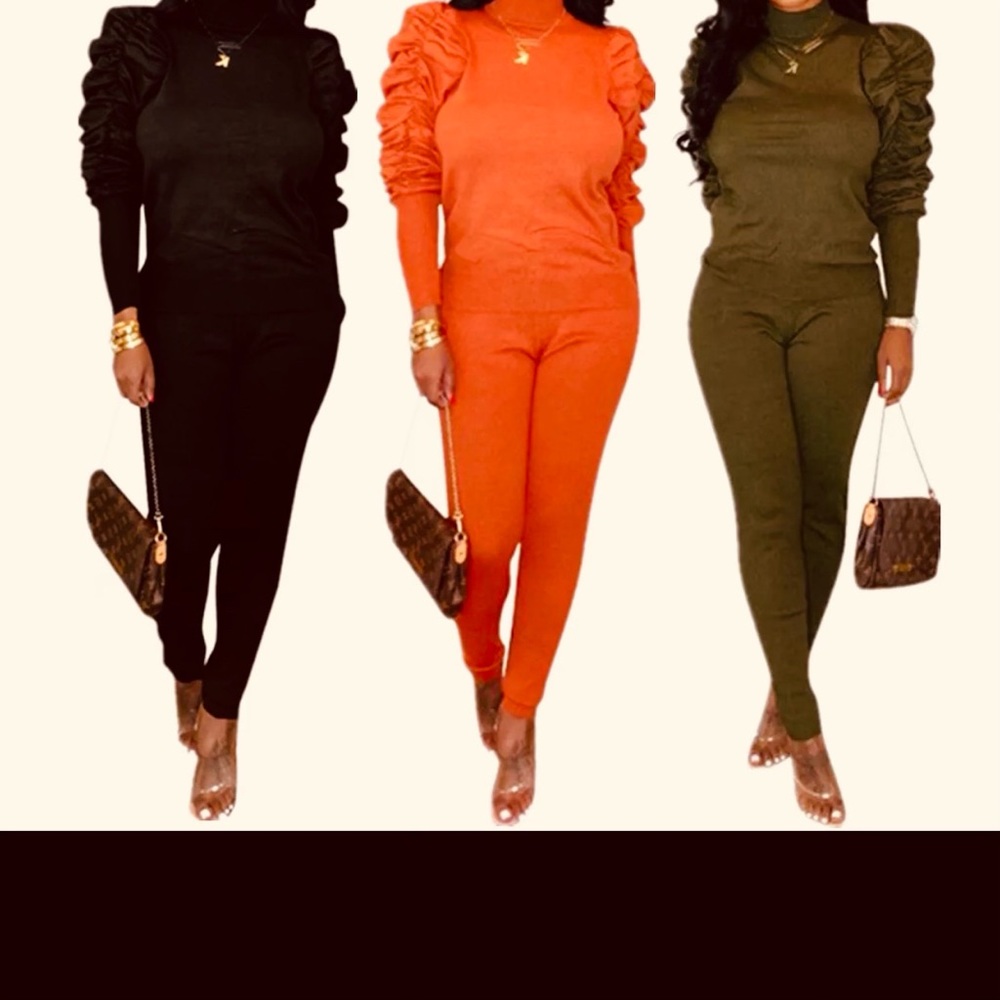 Two piece pant suit